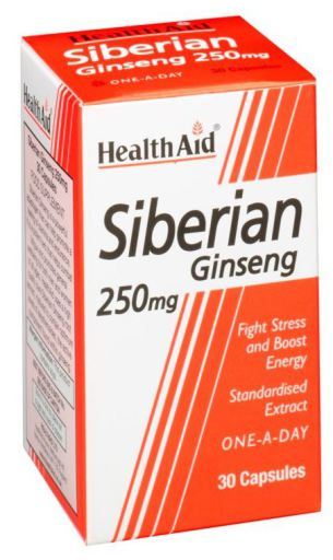 Siberian Ginseng Root Extract 250 mg 30 Capsules