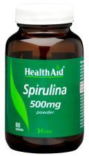 Spirulina 500 mg Derived from Wild Herbs 60 Tablets