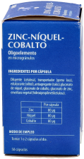 Zinc Nickel Cobalt Microgranules 50 Capsules