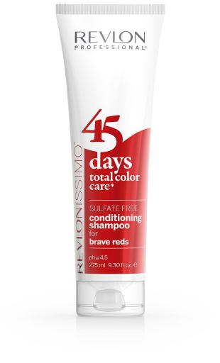 Revlonissimo 45 Days Brave Reds Conditioning Shampoo 275ml