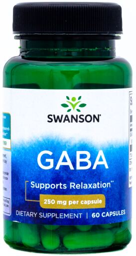 Aminobutyric Acid Gaba Gamma 250 mg 60 Capsules