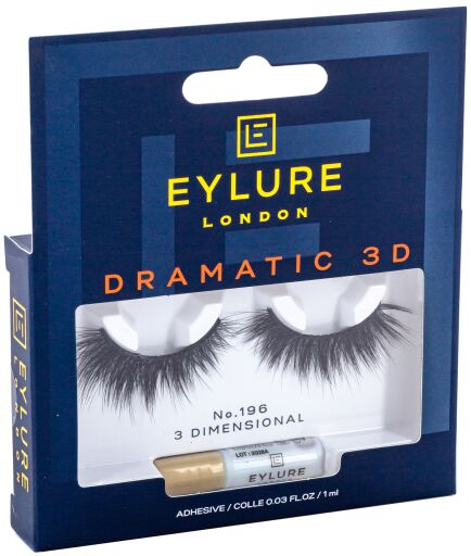Dramatic 3d Black Strip 196 False Eyelashes