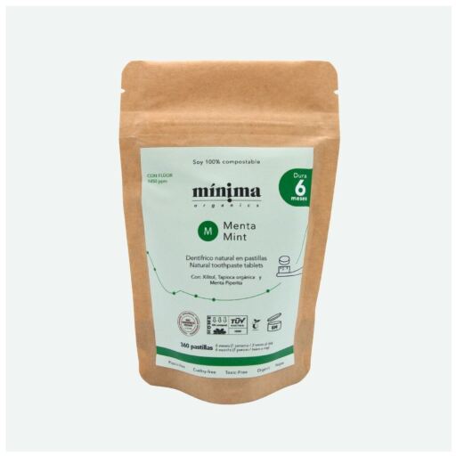 Mint Fluoride Toothpaste Tablets Refill Bag 360 Count